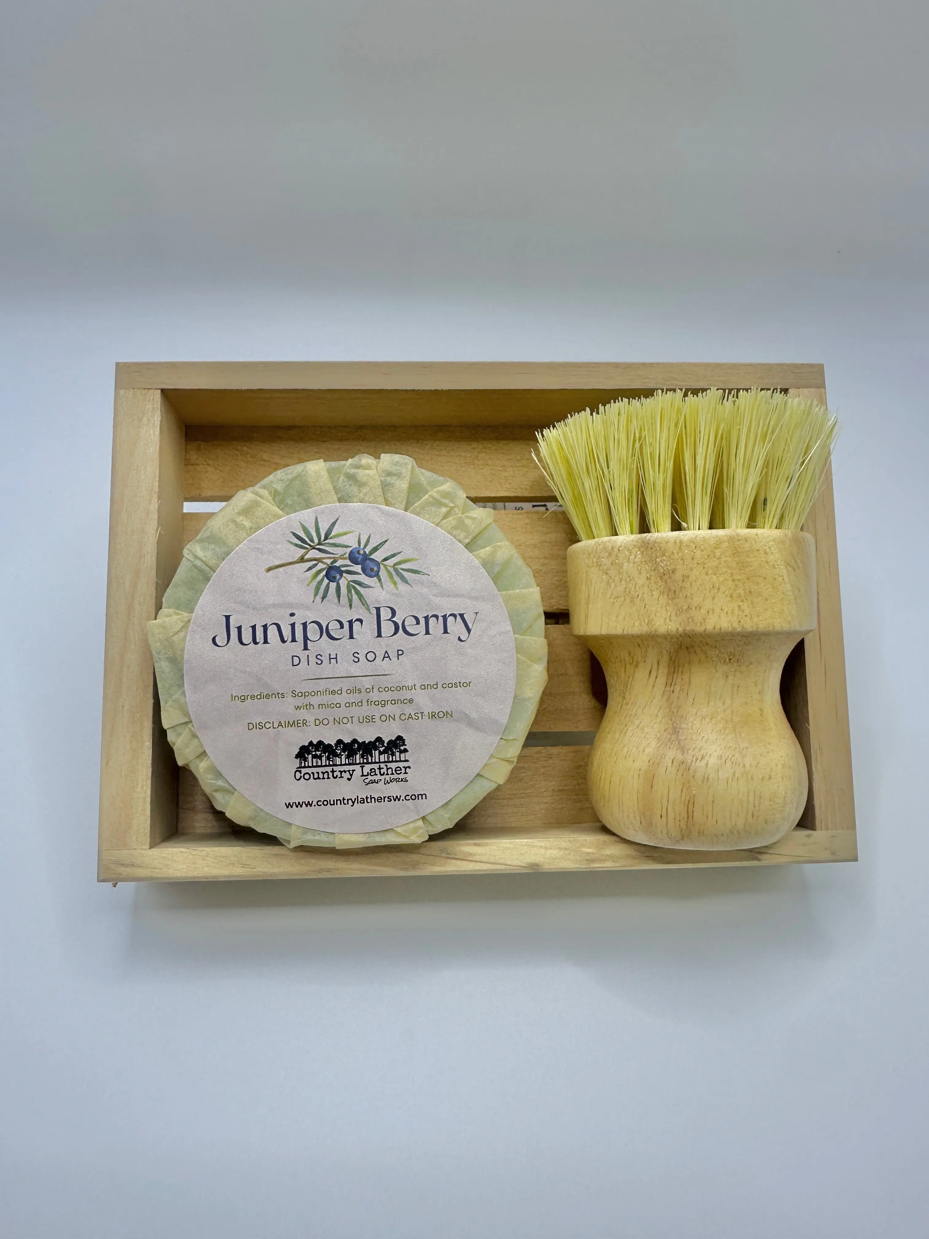 Juniper Berry Solid Dish Soap Set