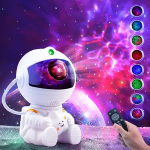 Galaxy projector, astronaut star projection device, galaxy lamp, children's night light, nebula ceiling LED lamp, room decoration with timer and remote control, Christmas, Valentine's Day, birthday gift