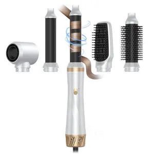 5 in 1 Hair Styler, Hot Air Styler Airstyler with Curl, Straighten, Volumise, Smooth and Hairdryer for Styling, Curling, Volumizing, Straightening, Hair Styling Appliances, Curler Straightener for Women, Holiday Gift
