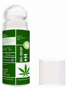 BIO-RELIEF Fast-Acting Hemp Pain Relief Roll On - Highly Effective, Cool & Topical Pain Relief Extra Strength for Arthritis, Muscle, Joint & Back – Easy Roll On Maximum Strength, Made in USA Healthcare Therapy