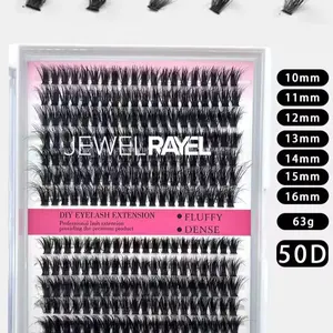 Jewel Rayel Makeup Tool Clusters, 4-Pack Cosmetic Set for Eyeshadow & Foundation Application, Durable Makeup Tools