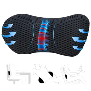 lumbar pillow, back support cushion, orthopedic back pillow, office chair pillow, car lumbar cushion, posture support pillow, memory foam waist pillow, spine support, pressure relief cushion, ergonomic backrest