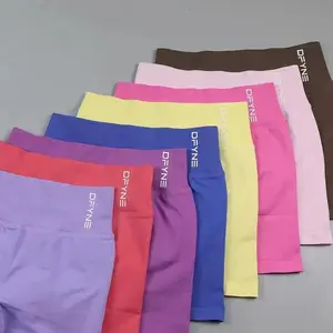 Dfyne Impact Shorts 4.5" - Seamless, High-Stretch, Durable Fabric, Low-Ribbed Waistband, Subtle Glute Contour Gym & Fitness Shorts for Women Athletic Bottoms