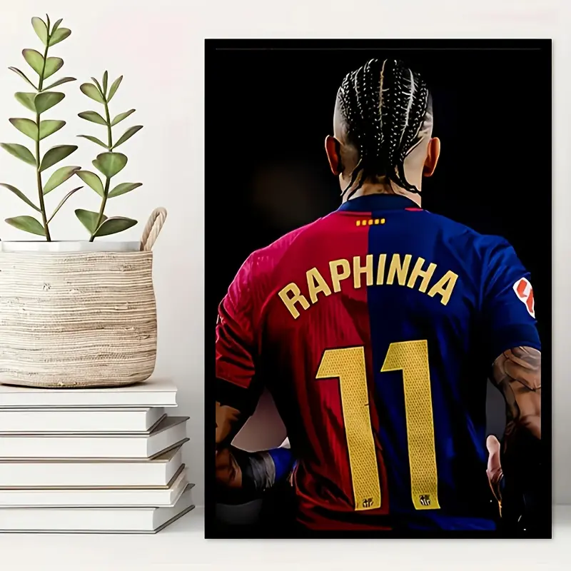 Football Back Number Canvas Poster, Sports Jersey Style Wall Art, Modern Athlete Room Decor, Unframed Canvas Poster