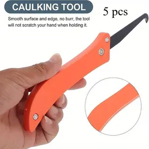 5pcs Professional Grout Remover Tool, Folding Beauty Seam Construction Hook Knife, Ceramic Tile Gap Cleaning Tool, Seam Slotter For Kitchen, Bathroom, Bedroom Tile Joints & Corners
