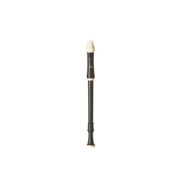 Dark Brown Baroque Fingering Tenor Wind Recorder - Music Instrument with Curved Wind Way, Ivory Accents, Attractive Appearance, 1" H, 15.75" L, 4" W, Assembly Required