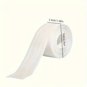 White Caulk Waterproof Tape for Bath & Kitchen,Caulking Tape for Bathroom Caulking White Self Adhesive Caulk Waterproof Strip,Tub Surround,Toilet Bowl Stick on Gel,Kitchen Countertop Corner Line