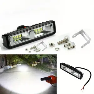 LED Headlights 12-24V For Auto Motorcycle Truck Tractor Trailer Offroad Working Light 48W LED Work Light Spotlight Light Bar Car
