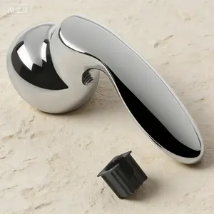 Shower Faucet Handle Replacement Kit Universal Fit Adjustable Lever Design Durable Metal Construction Easy Installation for Bathroom Shower Valve Repair