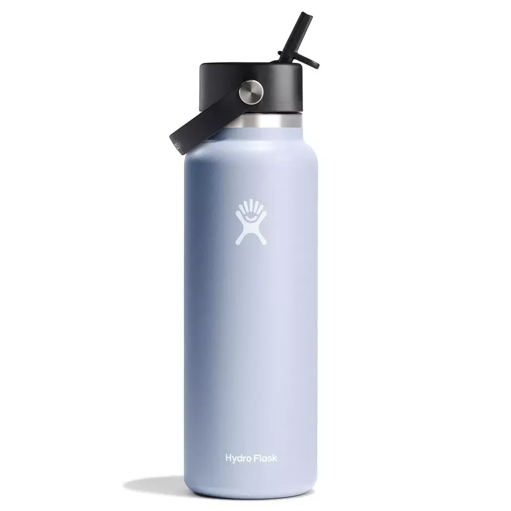 Hydro Flask 40oz Wide Mouth Flex Straw Bottle - Surf: Vacuum-Insulated BPA-Free
