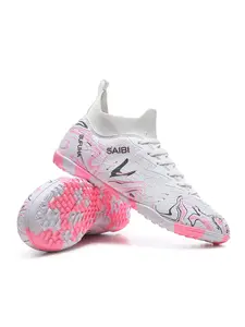 New Breathable Soccer Shoes Soccer Cleats Football Field Boots Fg/ag Long Studs, Anti-Slip Outdoor Indoor Sports Shoes, Durable Ankle Protection, Multiple Colors Available