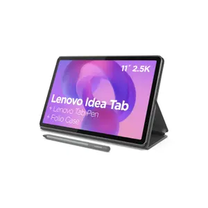 Lenovo Idea Tab 11″ 2.5K 90Hz, 8GB RAM, 256GB, Dimensity 6300, with Pen & Case - Luna Grey