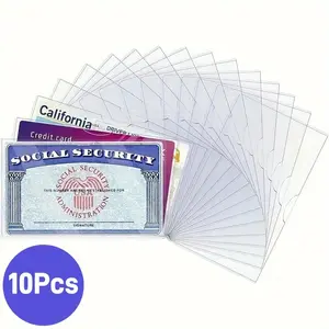 New Medicare Card Holder Protector Sleeves, Social Security Card Protector, 24 Mil Clear PVC Water Resistant Plastic Sleeves for New Medicare/Social Security/Business/ID/Credit Cards,CHRISTMAS GIFTS