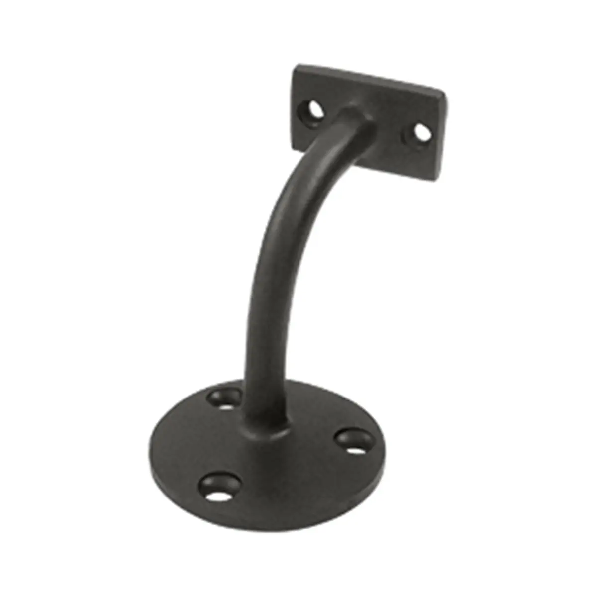 212 MAIN Solid Brass Hand Rail Brackets - 3 in Projection, Oil Rubbed Bronze, Light-Duty Wall-Mountable, Weatherproof, Durable, Sturdy, Rust Resistant for Bath, Kitchen