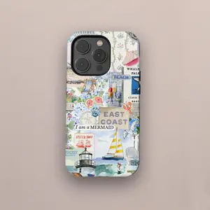 East Coast Collage Premium Film 2 in 1 Phone Case - Durable, Shock Absorbing and Stylish Protection - Compatible with iPhone 16, 15, 14, 13, 12, 11, Plus, Pro, Pro Max, Perfect birthday gift for friends. Local Personalized