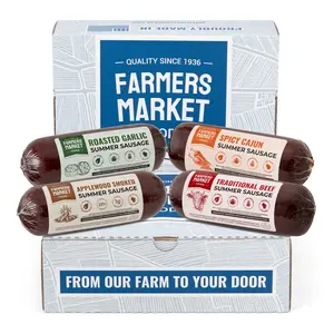 Farmers Market Foods Summer Sausage Assortment 12oz- 4 pack