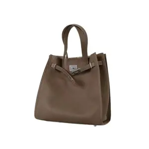 Genuine Leather 2026 New Commuting Cowhide Large Leather Bag Handbag Tote Commuting Single Shoulder Bag Sling Bag vintage capacious
