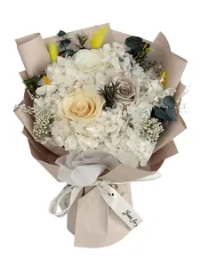 Preserved Flowers Bouquet Handmade Rose Lasting 3-5 Years Luxury Gift Box Birthday Flowers for Women Mom Grandma Wife Friends