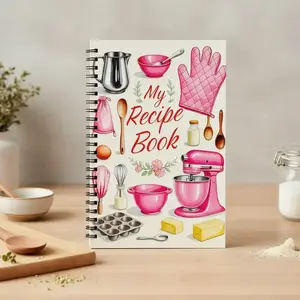 Fun Recipe Notebook Logbook 1pc, Personal Blank Recipe Manual, Recipe Notebook for Recording Homemade Recipes, Scrapbook Craft Supplies, Fill Blank Journal