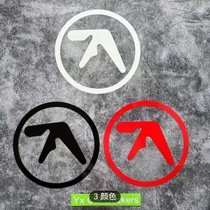 1PC Daily Electronic Music Hardcore Decor Sticker (for car interior), Car Decals, Aphex Twin logo elements, Decal for cars