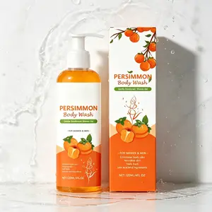 Deodorant Body Wash with Persimmon – 120ml Gentle Shower Gel – Eliminates Odor, Nourishes Skin & Feels Fresh – Safe & Mild Formula – For Women & Men – Daily Odor Control & Skin Care