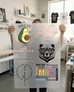 6 PCS Mom Transfer, Mother's Day Gang Sheet, Custom, Holiday, Mama, Motherhood Gang Sheet, DTF Transfer Ready For Press, Trending Popular Mommy DTF