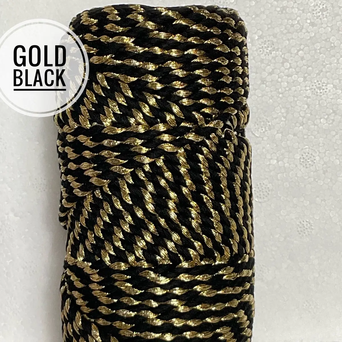 Metallic Macrame Rope | 3mm Metallic Rope | 141 Feet | Rose Gold Rope | 3mm blended rope | Metallic Cotton Blended Rope | Macrame Rope