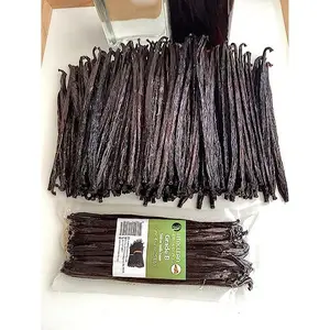 4oz Vanilla Beans Tahitian Grade B for Extract, Cooking and Baking by FITNCLEAN VANILLA| Fresh 5"-7" NON-GMO Natural Raw Whole Pods