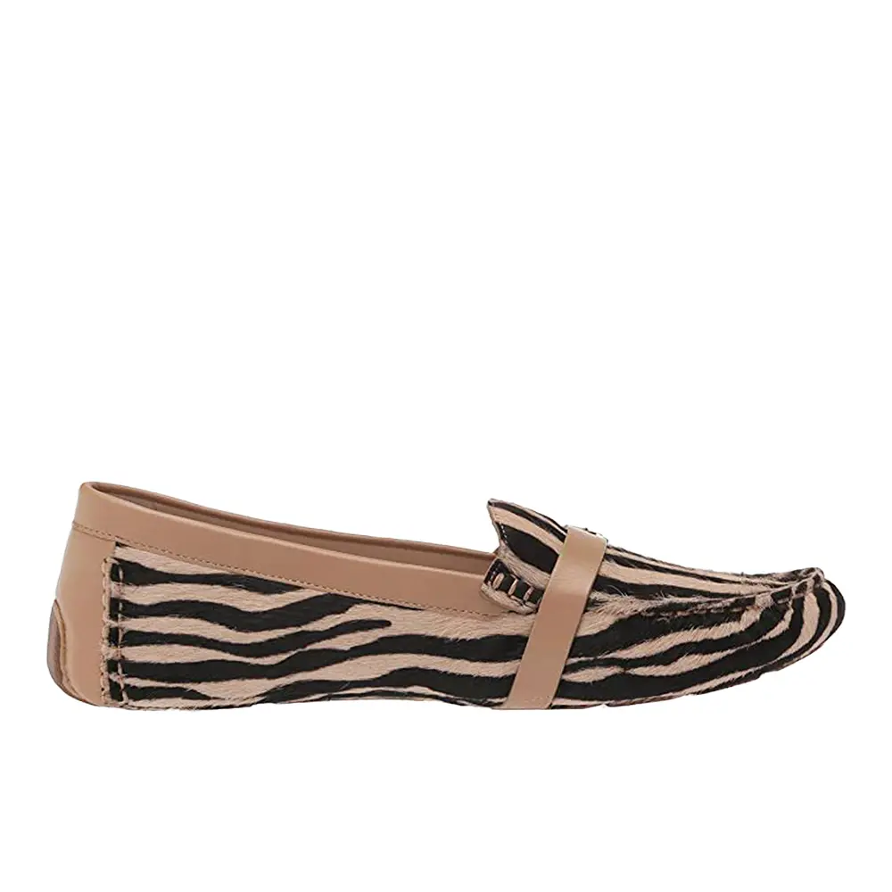 Cole Haan Womens Emely Driver Zebra Loafers Flats Casual - Brown Cole Haan Womens Emely Driver Zebra Loafers Flats Casual - Brown