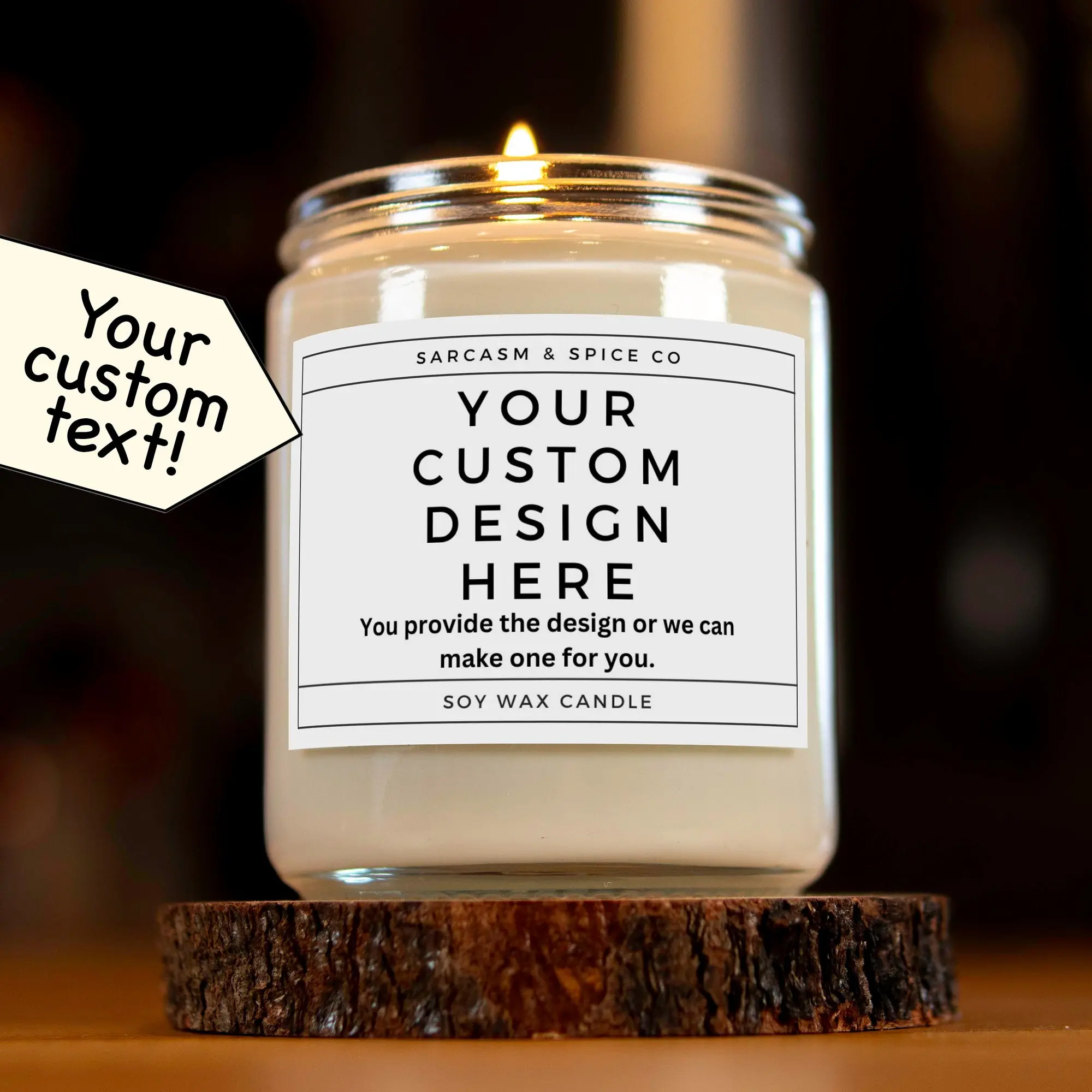 Custom Candle Gift Personalized Candle Customized Gift Corporate Logo Business Event Conference Your Design Personal Gift Custom Photo