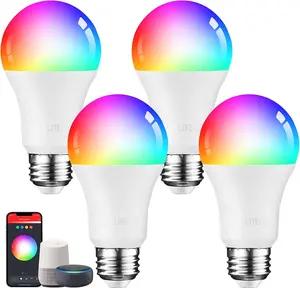 LITEdge Smart 9W A19 LED Light Bulb - Google Home & Alexa Compatible