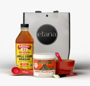 Aztec Secret Premium Kit – Complete Detox Clay Mask Experience with Apple Clay Mask & Bragg’s Organic Apple Cider Vinegar for Enhanced Pore Cleansing Beauty Face Mask Bentonite Clay