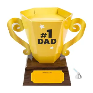 Father’s Day 3D Trophy Gift Boxes - 12 Pc.