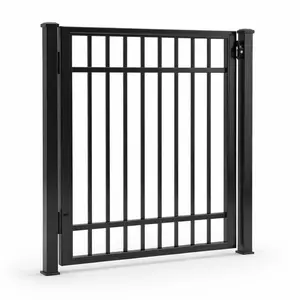 GATE FLAT TOP 3 RAIL 4HX4W (BLK)
