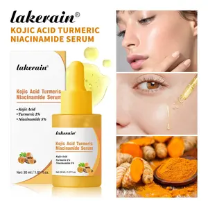 Kojic Acid Turmeric Niacinamide Serum for Face & Body | Lightweight Serum  for Balancing Uneven Skin Tone & Texture | Niacinamide, Squalane for Clear Glass Skin (1% Turmeric & 5% Niacinamide)