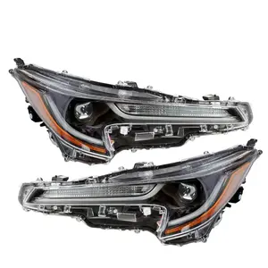 Nakkaa LED Headlight Assembly, 2-Piece Driver & Passenger Side (Left & Right) for 2020-2024 Toyota Corolla L, LE, SE, XLE, XSE, Base Models with Multiple Adaptation Options