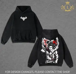 Yami Sukehiro Hoodie - Wash Tee, Black Clover Yami Anime T-Shirt, Black Bulls Captain Dark Magic Graphic Tee, Oversized Vintage Washed Soft Cotton Unisex Japanese Anime Streetwear Apparel, Gift for Black Clover Fans