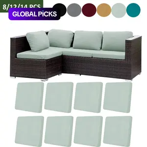 4/8/12/14 Piece Set High Elasticity Outdoor Patio Sofa Cushion Covers, Soft Washable, All-Seasons, Fashionable and Durable