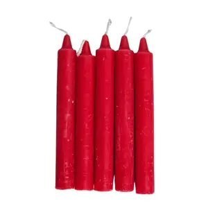 5-SPELL CANDLE RED 6 INCH Tall Candles for Home Decor and Occasions