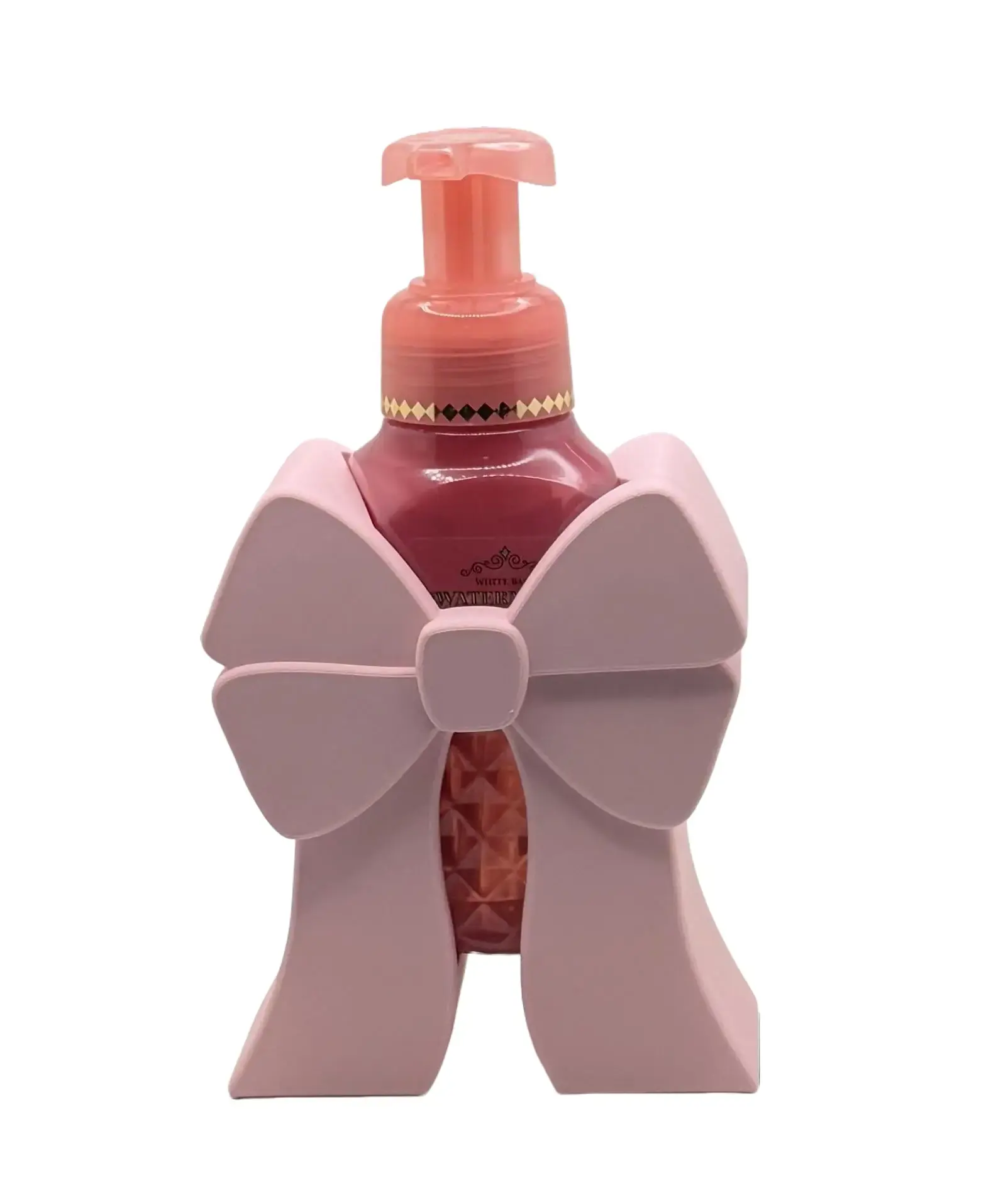 Coquette Bow Soap Dispenser - Bathroom Accessory, Kitchen Foam Dispenser, Small Soap Dish