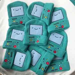 Men Robot Adventure Treasure Pattern Embroidery Beanie Hat Vintage Fashionable Women Hip Hop Outdoor Sport Warm Hat