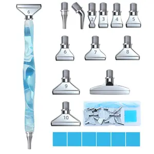 Complete DIY Diamond Arts Colorful Painting Tool Set, 1 Set DIY Diamond Manual Drill Pen, Perfect for Embroidery and DIY Projects
