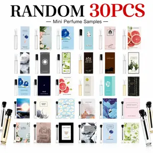 30PCS Random Mini Perfume Sample Set, Assorted Pocket-Size Fragrance Sprays for Travel, Purse, Daily Scent Rotation & Gift