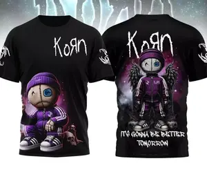 Korn Shirt - Latin America to Europe Tour Tee, Heavy Guitar Breakdown Energy, TikTok Viral Outfit