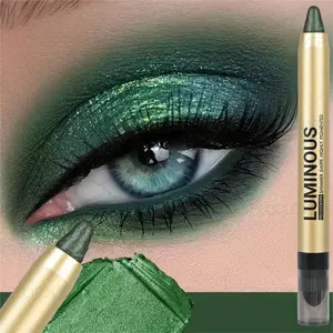 1PC Shimmer Three-dimensional Lying Silkworm Pen, Pearlescent Flash Highlight Eyeshadow Stick, Glitter Shimmer Eyeshadow, Creamy Texture, Easy To Use, Very Suitable for Christmas, Travel and Daily Use