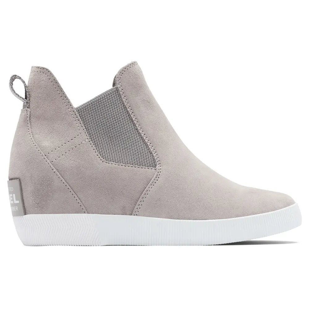 Sorel Womens Out N About Slip-On  Casual Boots Ankle Low Heel 1-2" - Grey