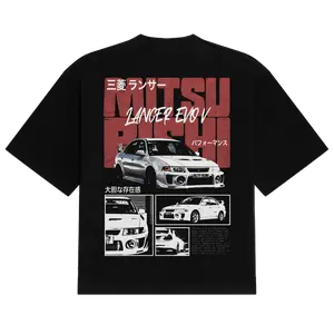 JDM Car Rally Legend Lancer Evo V Graphic T-Shirt Sweatshirt Hoodie 2 Sided Car Enthusiast and Fans Gift
