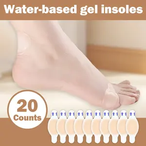 20 Counts Hydrocolloid Gel Heel Pads, Water Resistant Blister Bandages for Foot and Heel Protection