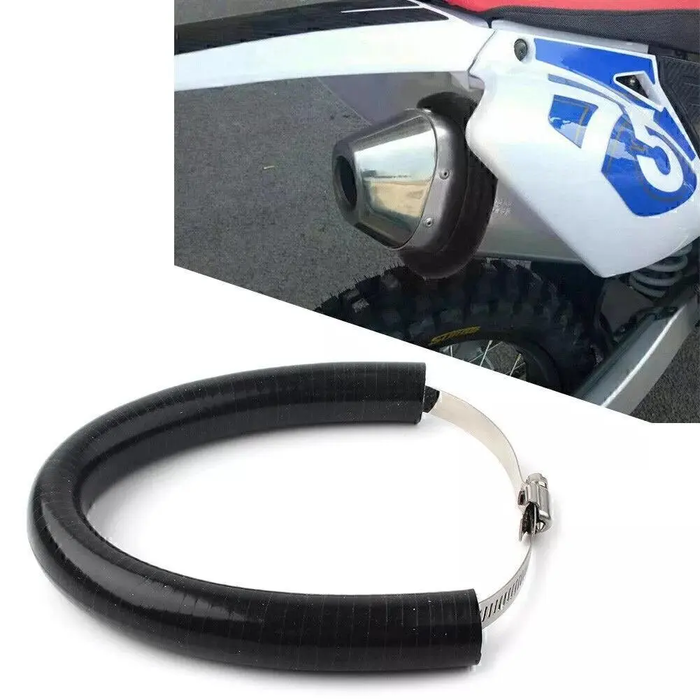 Motorcycle Exhaust Pipe Muffler Protector, Heat Shield Guard Cover, Universal Fit for Pit Bike Supermoto Street Bike Racing ATV Quad KAYO Scooter Enduro SX EXC SXF RM RMZ CRF CR KX KXF KLX YZ YZF, Motorcycle Parts
