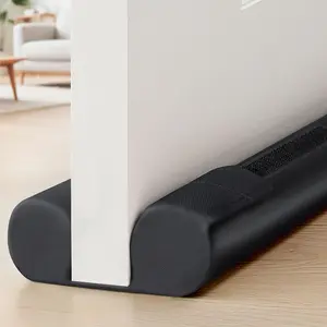 38" Adjustable Door Draft Stopper for Bottom of Door, Covers Gap up to 2.36", Blocks Noise Bugs Cold Air Dust, Easy Install Draft Blocker Door Sweep Black